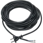 Câble électrique compatible avec Nilfisk Alto saltix 10, Alto Aero 21, GD1000 aspirateurs - 10 m, 2000 w - Vhbw