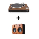 Platine vinyle House Of Marley Simmer Down Bluetooth + Enceintes amplifiées Bluetooth House of Marley Simmer Down Duo