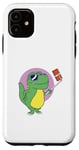 iPhone 11 Dinosaur taking a selfie on a stick Case
