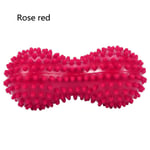 Spiky Massage Ball Fitness Exercise Mobility Peanut Pai Rose Red