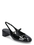 Mango Heeled Skor Badskor With Buckle Svart