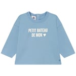 Petit Bateau Langermet T-skjorte Med Trykk Blå | Blå | 12 months