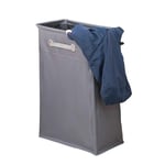 Kueimovi Laundry Basket, 40L Foldable Slim Laundry Basket Waterproof Laundry Hamper Dirty Laundry Basket Home Corner Bin(Darkgrey)