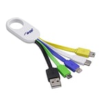 AKYGA AK-AD-51 Multi Adapter 5-in-1 USB A USB C Micro Mini USB Lightning Charging Cable