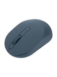 MS3320W - mouse - 2.4 GHz Bluetooth 5.0 - midnight green - Mus - Optisk LED - 3 knapper - Grøn