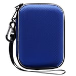 Lacdo Portable External Hard Drive Carrying Case for Western Digital WD Elements, WD My Passport for Mac, WD BLACK P10, Seagate Game Drive 2.5 inch HDD 1TB 2TB 3TB 4TB 5TB Shockproof Travel Bag, Blue