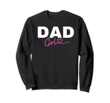 Happy Fathers day Men Outfits Pink Heart Funny Dad Girl Sweatshirt