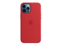 Apple - (PRODUCT) RED - baksidesskydd för mobiltelefon - med MagSafe - silikon - röd - för iPhone 12 Pro Max