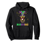 Cute Rottweiler Dog Lover Mardi Gras Carnival Party Festival Pullover Hoodie