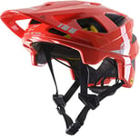 Alpinestars Helmet - Vector Tech A2 Bright Red Light Gray Glossy S 2021 2021
