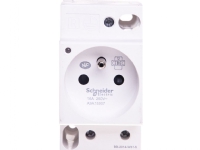 Schneider Electric Modulärt uttag med lampa iPC 2P+E 10/16A 250V för skena vit A9A15307 - A9A15307