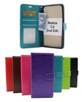 Crazy Horse Wallet Nokia C2 2nd Edition (Svart)