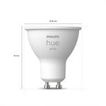 Philips Hue White 5,2 W GU10 LED-lamppu, 2 kpl