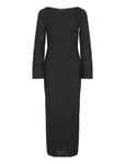Gina Tricot Textured Dress Svart