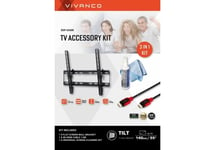 Vivanco 63438 TV Accessory Kit - Bracket / 1.5m Hdmi Screen Cleaning kit