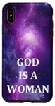 iPhone XS Max God Is A Woman Women Are Powerful Galaxy Pattern Song Lyrics Case