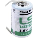 Saft LS 14250 CLG Specialbatteri 1/2 AA U-lödfana
