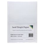 A4 Graph Paper 5mm 0.5cm Squared Cartesian, 30 Loose-Leaf Sheets, Grey Grid