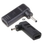 90 Grader Typ-C Hona till 3,0x1,1 mm för DC Hankontakt USB Typ C Strömpluggkonverterare Laptopladdare för Acer
