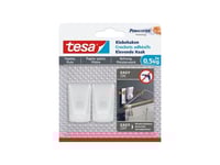 Tesa 77780, Inomhus, Verktygskrok, Vit, Självhäftande Remsa, 0,5 Kg, Gips