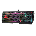 Gaming USB Keyboard A4Tech Bloody B140N RGB Illuminated Membrane Keys 1ms Sturdy