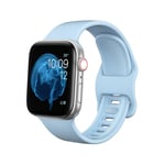 Silikonarmband Apple Watch Series 1-3 38mm Blå