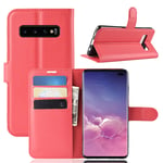samsung Samsung S10 Plus PU Wallet Case Red