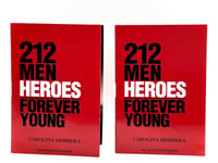 CAROLINA HERRERA 212 MEN HEROES FOREVER YOUNG 2 X1.5ml SAMPLES SPRAY