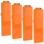 OIMIO Soft Bullet Clips 18-Darts Quick Reload Clips Magazine Clips for Nerf Toy Dart Gun 4pcs (Orange)