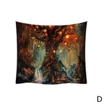Psychedelic Tree Light Tapestry Wall Hanging Hippie Bedspread