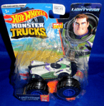 HOT WHEELS MONSTER TRUCKS 1:64 BUZZ LIGHTYEAR #53 WITH CONNECT CRASH CAR 2022