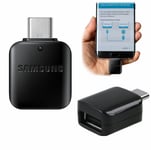 For Samsung Type C to USB OTG Converter Adapter For Galaxy A80,A70,A50 Black