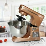 Copper 5L 800W Electric Stand Mixer, 6 Speed, Stainless Steel Bowl
