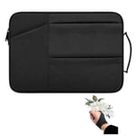 Graphics Drawing Tablet Case Carrying Bag Compatible for Wacom Intuos Pro Small PTH451 Medium PTH660 Waterproof Protective Storage Sleeve Cover Travel Portable Bag with Artist Glove(Black)