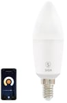 Smart Home Dimbar LED-lampa E14. C37. 5W