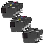 Compatible Multipack Brother MFC-J5930DW Printer Ink Cartridges (11 Pack) -LC3217BK