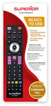 Superior Electronics - Télécommande de Remplacement Universelle avec 57 Touches, pour Tous Les téléviseurs Thomson/TCL construits à partir de 2000, Noir