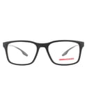 Prada Sport Rectangular Matte Black Mens Glasses Frames - One Size