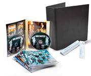 3L Pack de Rangement DVD Classeur Double: Double Pochette Transparente 50 pcs - Classeur Noir 2 pcs - Bande Adhésive Perforée 50 pcs - 10266