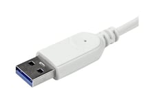 StarTech.com Kompakt USB 3.0-hubb med 7 portar och inbyggd kabel - USB-växel - 7 portar