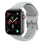Apple Watch Series 5 40mm 3D rhinestone silicone watch band - Grey