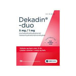 Dekadin-Duo sugetabletter 5/1mg Jordbær - 36 stk