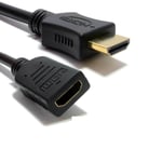 Male to Female Extension Cable For Amazon Fire Stick TV HDMI V1.4 (19Pin) - 1m