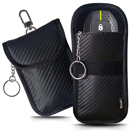 MONOJOY 2 Pcs Étui De Sécurité Pour Clef De Voiture, Clé Voiture Blocage, RFID Signal Blocage Sac High Tech Protection Anti Ondes Keyless Go