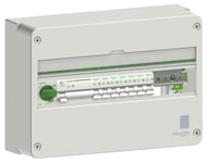 SCHNEIDER ELECTRIC Elcentral med jordfelsbrytare, Schneider Resi9 CX, enradig