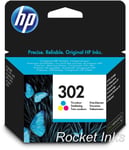 Genuine HP 302 Colour Ink Cartridge For DeskJet 3630 Inkjet Printer