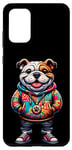 Coque pour Galaxy S20+ Bulldog anglais Cool Jacket Outfit Dog Mom Dad