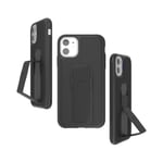 CLCKR Compatible with iPhone 11 Case with Phone Grip and Expanding Stand, iPhone 11 Cover with Phone Grip Holder - Saffiano Black