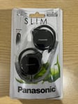 PANASONIC RP-HS46E-K SLIM CLIP ON EARPHONES HEADPHONES - BLACK -BNIB
