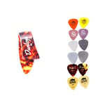 Jim Dunlop 9022P Shell Thumb Medium Player Pack (Pack of 4) & PVP101 Variety Medium/Light Guitar Pick Player Pack (Pack of 12)